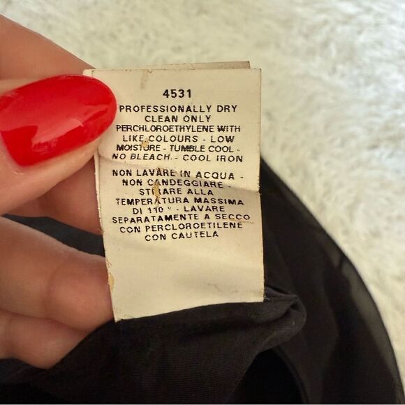 Vintage Y2K Moschino Cheap and Chic Black Silk Shift Dress Size IT 42 US 8 - Picture 8 of 10